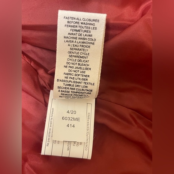 Maralyn & Me Red and Brown Puffer Jacket with Detachable Hood - Picture 10 of 13